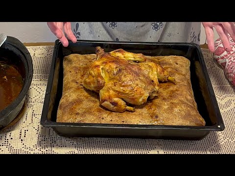 PRAZNA PITA - MASLENICA sa HELJDOVNIM BRAŠNOM I PEČENIM PILETOM