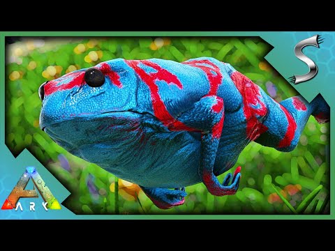 THESE CREATURES CAN KNOCK YOU OUT WITH ITS FART! TAMING THE DART FROG! - Ark: Jurassic Park [E25]