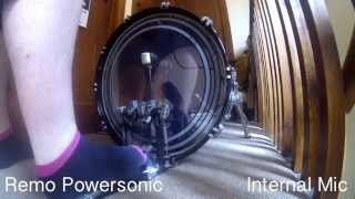 Video thumbnail for Evans EMAD vs Remo Powersonic Test by Ryan Halsey