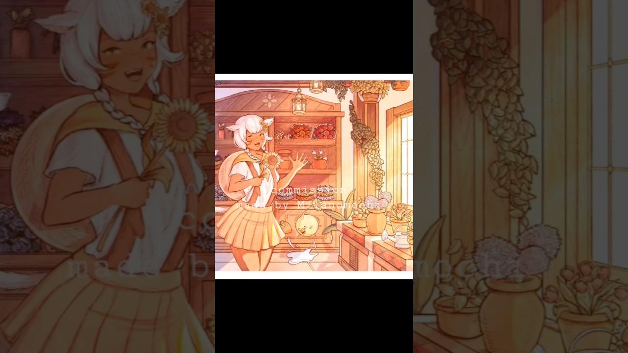 FFXIV inspired artstyle commissions #finalfantasy #ff14 #ffxiv #art #digitalart