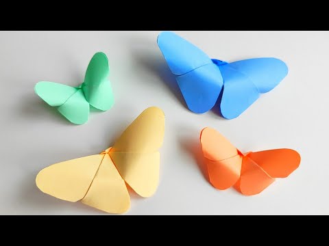 🦋Origami butterfly 🦋 How to make paper butterfly without glue🦋