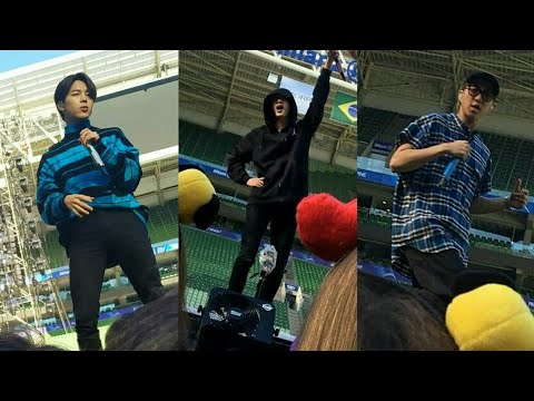 190526 BTS 방탄소년단  Soundcheck Anpanman & IDOL @Speak Yourself Concert Allianz Parque In Brazil 2019