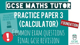 Final Predicted Paper 3 | Foundation GCSE Maths Exam 14th June 2023 | 1 Hour Video | TGMT