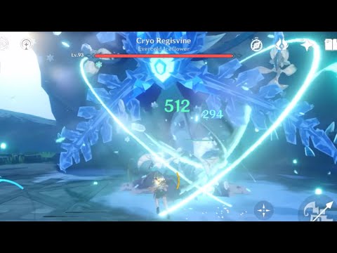 Genshin Impact - Venti solo Cryo Regisvine: core is so strong X(