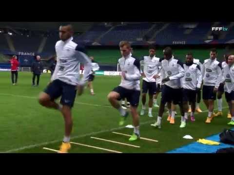 Exercices de vivacité des Bleus à rennes