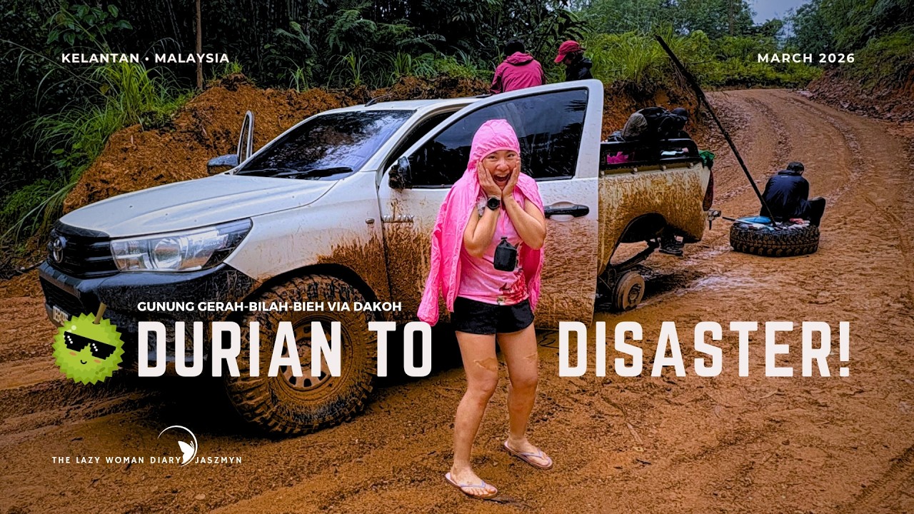 Wild Durian | Jungle Cooking & Wheel Falling Off | Gunung Gerah-Bilah-Bieh 🛞 Pos Dakoh, Kelantan 🇲🇾
