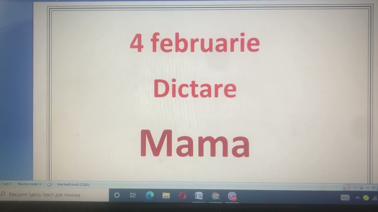 Dictare . Limba român? . Cl.2