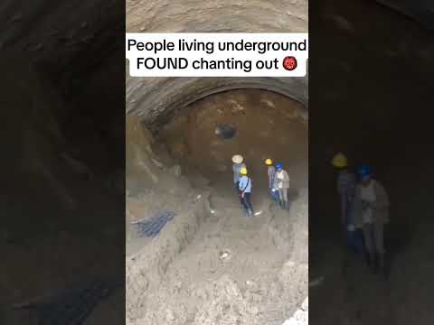 People living underneath the earth crying for help