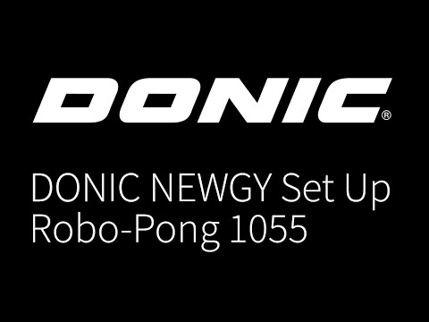 Видео DONIC NEWGY Robo Pong 1055 Quick Start Set Up