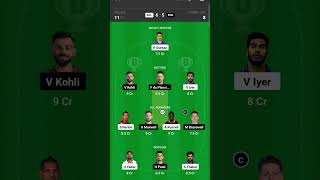 Kolkata vs Bangalore Dream11 | KOL vs BLR Dream11 Prediction, KKR vs RCB Dream11 Team Of Today Match