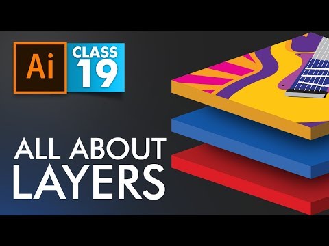 Adobe Illustrator All about Layers Panel Class 19 Urdu Hindi