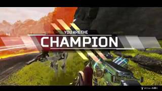 Apex Legends野良　デュオモード初見チャンピオン!!味方さん強かった！！