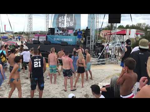 Seba & Robert Manos on La Cinta beach at Sun and Bass 2017