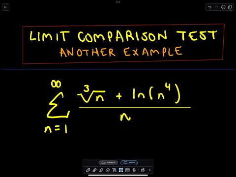 Limit Comparison Test for Series - Another Example 7