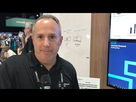 VMworld 2017 US - at HPE, Mike Flaum shows us the HPE Synergy Composable Infrastructure Platform