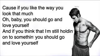Justin Bieber Love Yourself Acoustic Lyrics