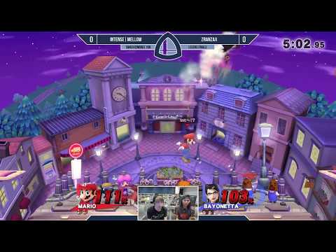Sm4sh@Mines #108 - Intense|Mellow (Mario) Vs. Zranzax (Bayonetta) - Losers Finals