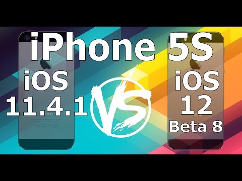 Speed Test : iPhone 5S - iOS 12 Beta 8 vs iOS 11.4.1 (iOS 12 Public Beta 6 Build 16A5357b)