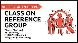 Reference Group by Merton | Sociology in 5 Minutes | NET-JRF | MA JNUEE | UPSC | UPPCS | GATE