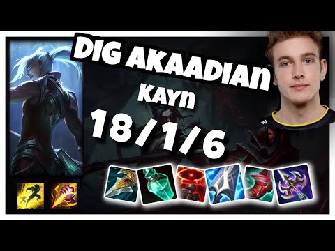 Akaadian Kayn Jungle S11 11.5 Challenger Replay (18/1/6) - NA