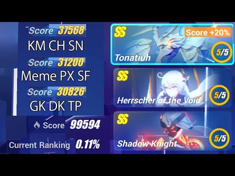 [HI3SEA] Memorial W30 - Tonatiuh 37568/31306; HoV 31200; SK 30826 - Exalted