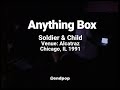 Anything Box | Soldier & Child | #Live from #Alcatrazz #Chicago #1990s #synthpop #newwave #Abox