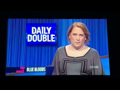 Double Jeopardy, Amy Schneider DAY 27 - 3rd Daily Double (1/6/22)