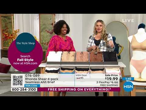 Rhonda Shear 4er-Pack nahtlose Ahh-Slips, Stil 1