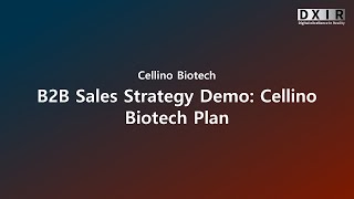 B2B Sales Strategy Demo: Cellino Biotech Plan