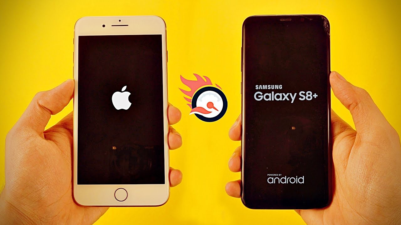 iPhone 8 Plus vs Samsung Galaxy S8 Plus - Speed Test! (4K)
