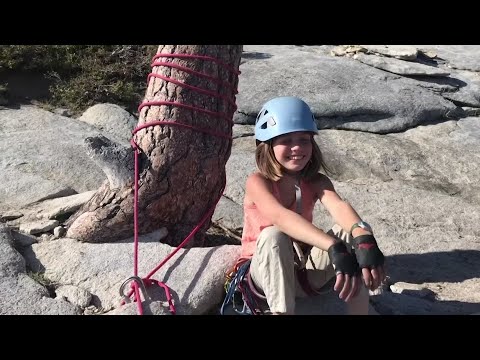 Young mountain climber