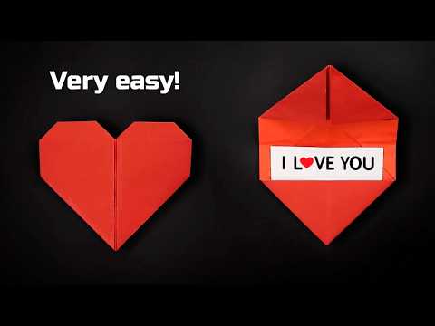 Easy Origami Heart Envelope – Perfect for a Valentine’s Day ❤️