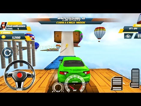 Crazy Racing Extreme Car Tracks 3D - Impossible Car Stunts - Gameplay Android FHD