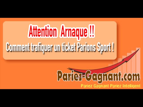 comment modifier un ticket parions sport