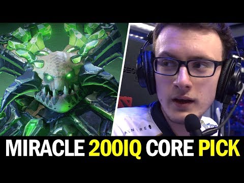 MIRACLE 200IQ Core Pick vs NOONE — Underlord Carry the Game Dota 2