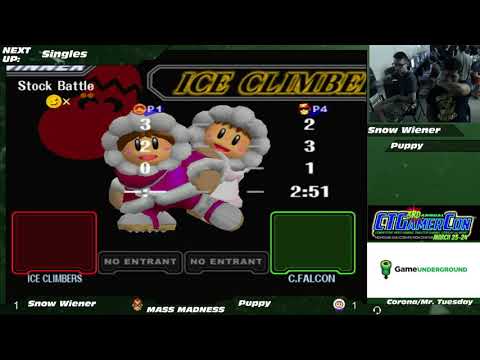 Mass Madness 22 SSBM - Snow Wiener (C. Falcon) vs. Puppy (Ice Climbers) - Melee WR2