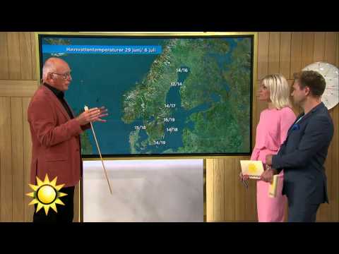 Väderspecial: Så är badtemperaturerna - Nyhetsmorgon (TV4)