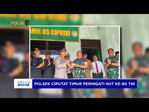 POLSEK CIPUTAT TIMUR IKUT MERIAHKAN HUT KE-80 TNI