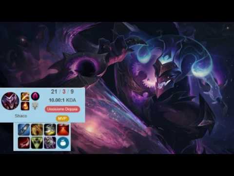 NEW SHACO BUILD (1V9 SOLO CARRY) ONE E OR ONE AUTO = ONE KILL