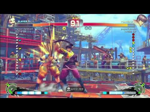 SSF4 Rank Match  Inyour opinion (IB)  vs  papatiwawa (GY)