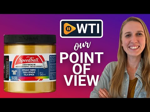 Speedball Opaque Fabric Screen Print Ink - WTI product video review