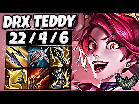 Jinx vs Aphelios ADC [ Teddy + PentaKill ] Korea Challenger 25.12