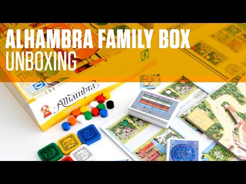 Alhambra Family Box Board Game Unboxing 
