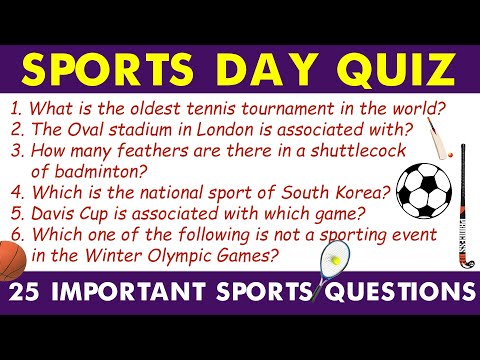 Games and sports quiz-25 questions-sports day quiz competition