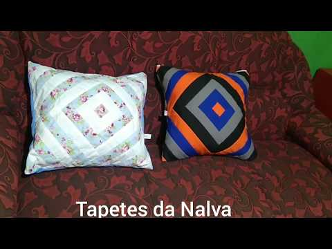 DIY-CAPA DE ALMOFADA TRANSPASSADA FÁCIL PRÁTICA E RÁPIDO