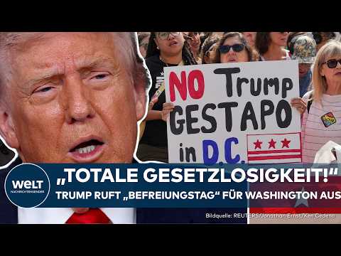 WASHINGTON: „Befreiungstag“ - Trump schickt Nationalgarde – trotz sinkender Gewaltkriminalität