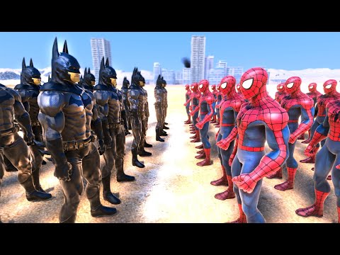 BATMAN VS ÖRÜMCEK ADAM ORDUSU 😱 - Süper Kahraman Dövüşleri