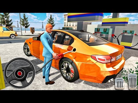 GAS STATION MERCEDES CLASS G SPEEDING UBER DRIVING AUTO  CITY DRIVER GAME-Taxi Sim 2020 3D gameplay