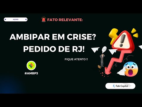 Thumbnail do vídeo: URGENTE: AMBIPAR PEDE RJ e CHAPTER 11! Fraude com SWAP Destrói a Confiança e o Valor da Ação?