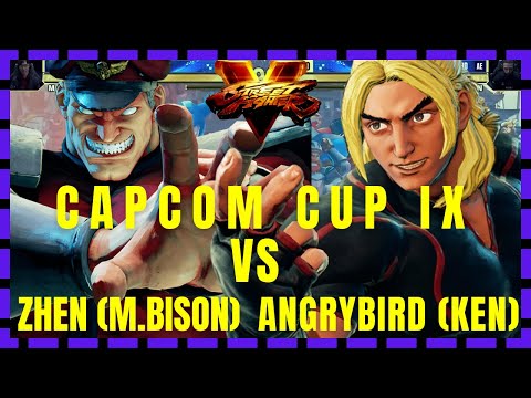 Zhen (M. Bison) vs. Angrybird (Ken) - Top 8 - Capcom Cup IX Street Fighter V 5 Sfv